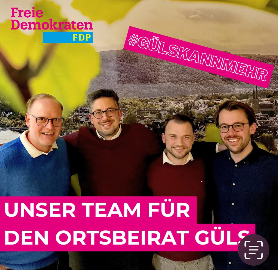FDP Koblenz Kommunalwahl 2024 Ortsbeirat Güls Kandidaten