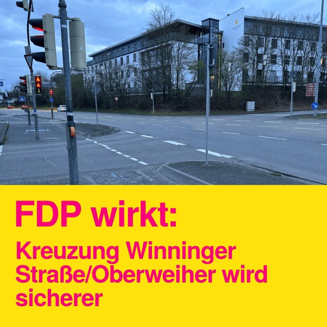 FDP Koblenz Antrag Stadtrat Koblenz Kreuzung Winninger Straße Oberweiher