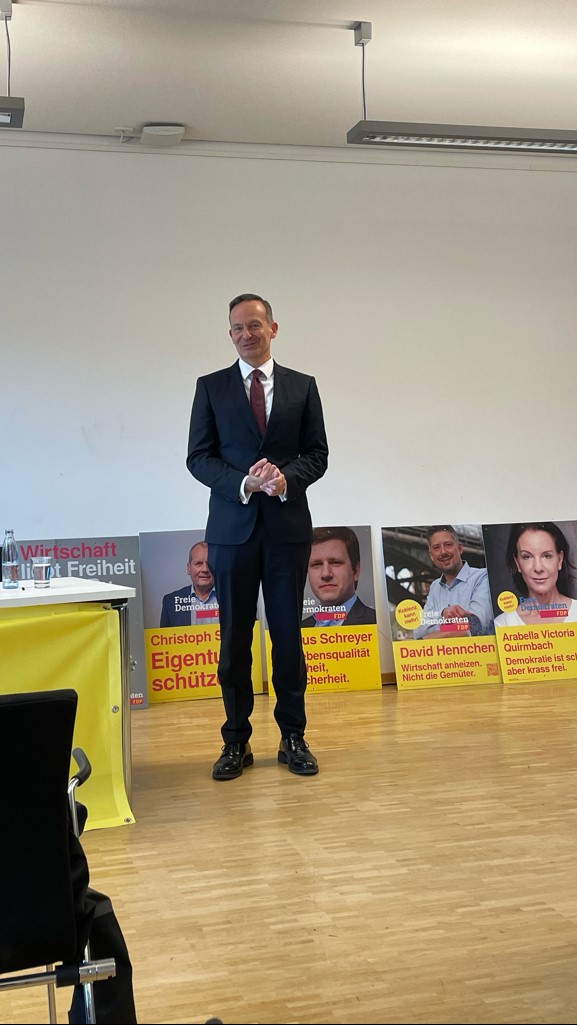 Volker Wissing Kommunalwahlkampf Koblenz 2024 FDP Koblenz