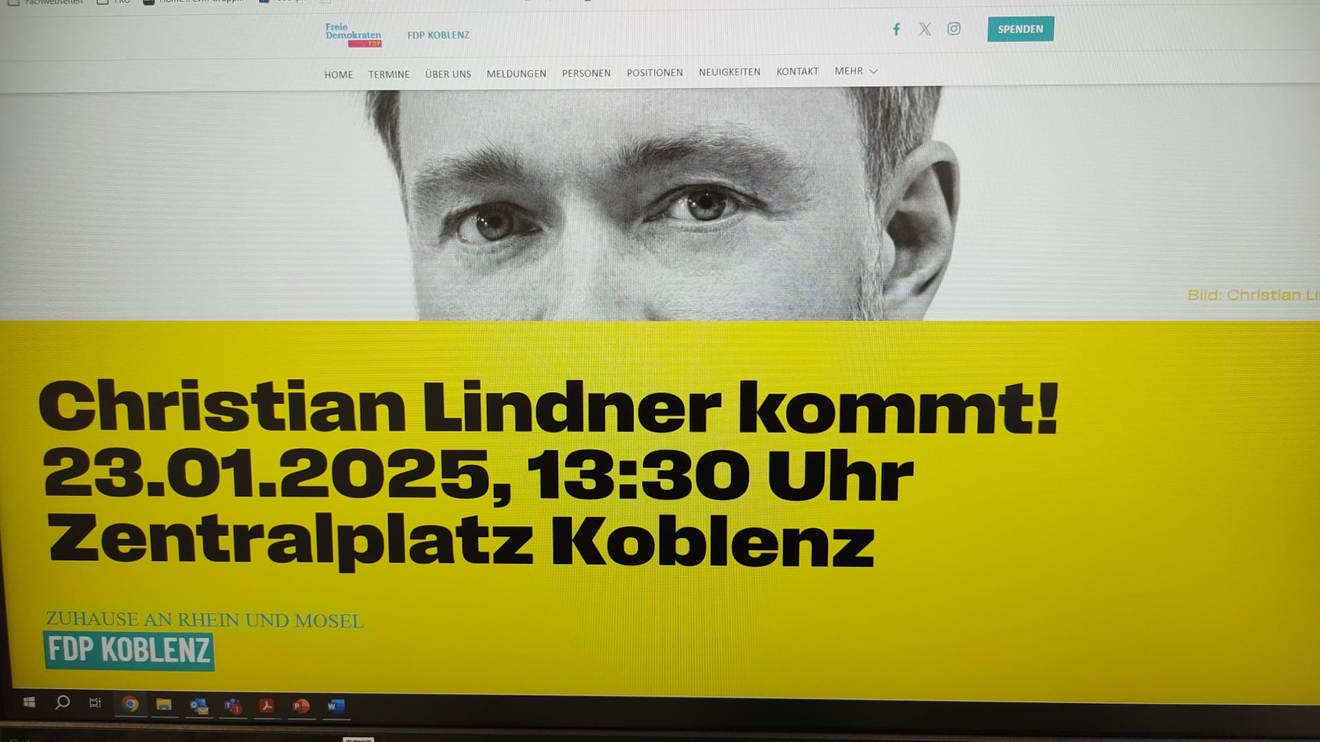 Christian Lindner FDP Koblenz Zentralplatz