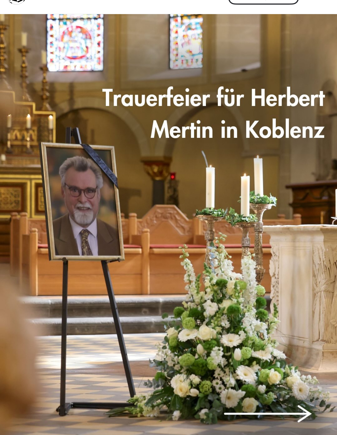 Herbert Mertin FDP Koblenz Trauerfeier