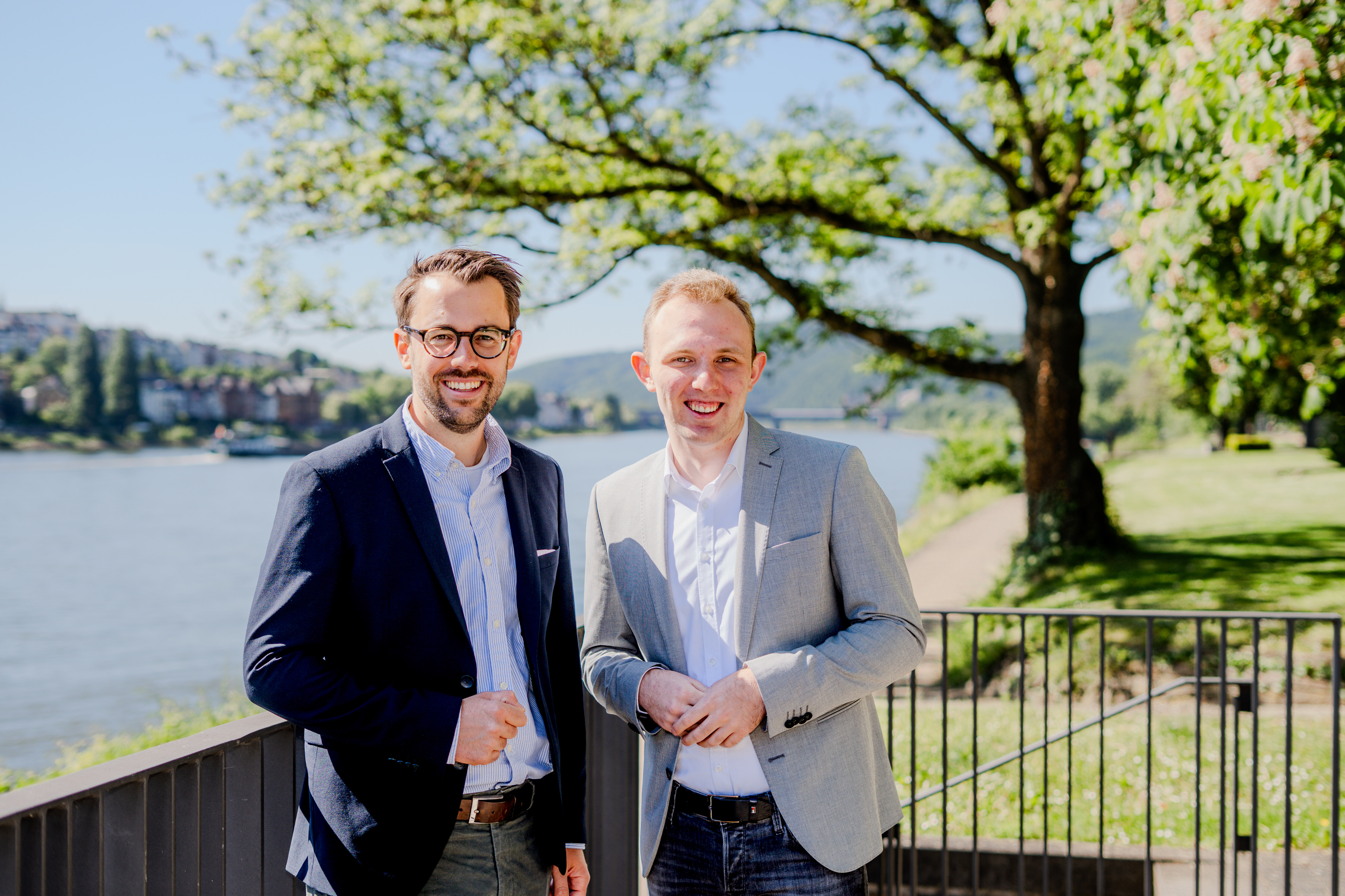 FDP Koblenz Hubertus Hacke und Florian Pernak Kandidaten Landtagswahlkampf 2026