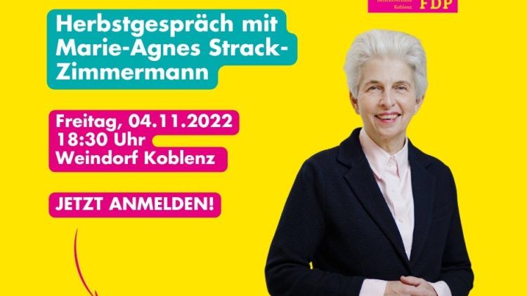 Marie-Agnes Strack-Zimmermann bei der FDP in Koblenz