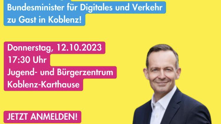 FDP Event Koblenz Bundesverkehrsminister Dr. Wissing