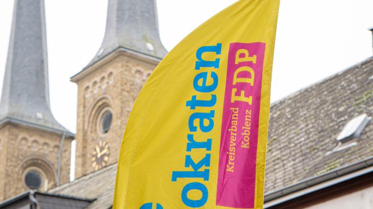 FDP Wahlkampfstand Koblenz Bundestagswahl